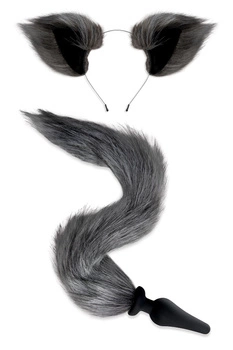 Whipsmart Plug Grey Fox Tail Set