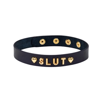  Liebe Seele Gold Word Choker-SLUT