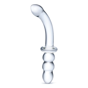 Glas Ribbed G-Spot Glass Dildo