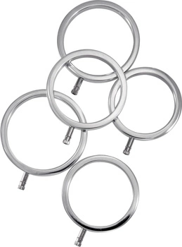 ElectraStim Solid Metal Cock Ring Set 5 Sizes