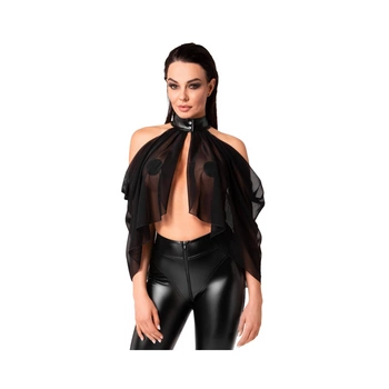 Top F349 Opium Bolero XXL Noir Handmade