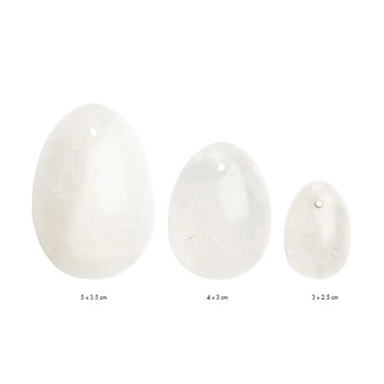 Yoni Egg Set Clear Quartz (L-M-S) La Gemmes