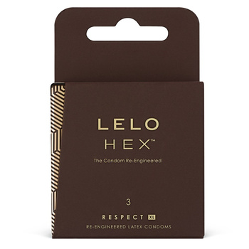 LELO HEX Respect XL latex condoms 3 pieces