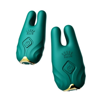 Vibrating Nipple Clamps Nave Turquoise Green Zalo