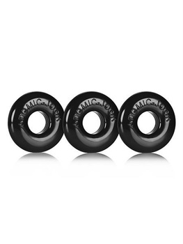 Oxballs Ringer Cockring Black 3 Pack