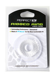 Pierścień Erekcyjny Ribbed Ring Clear Perfect Fit