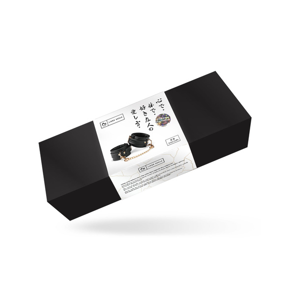 Kajdanki Black Organosilicon Ankle Cuffs Liebe Seele