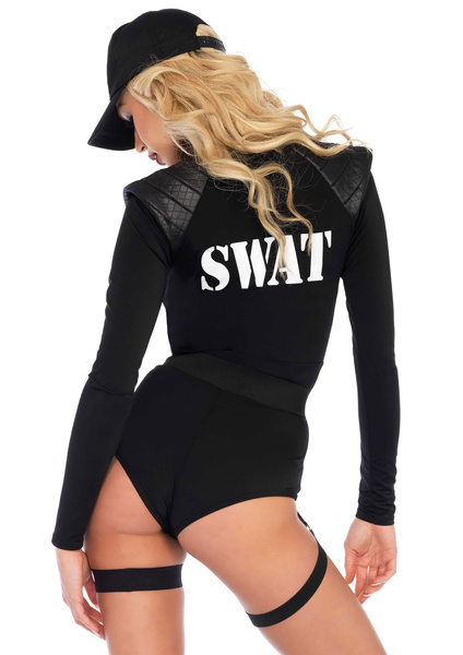 Костюм поліцейської Swat Team Babe Bodysuit M Leg Avenue
