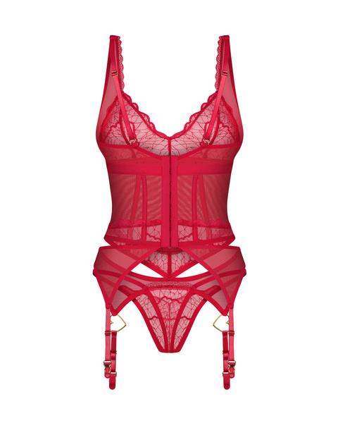 Komplet Bielizny Cupide Desir Gorset I Stringi L/Xl Obsessive