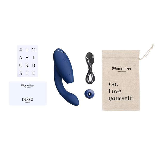 Стимулятор клітора Duo 2 Blueberry Womanizer