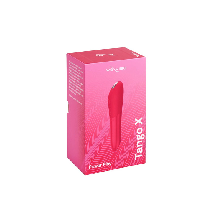 Silikonowy mini wibrator We-Vibe Tango X Cherry Red