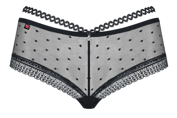 876-Sho-1 Szorty Czarne L/Xl Obsessive