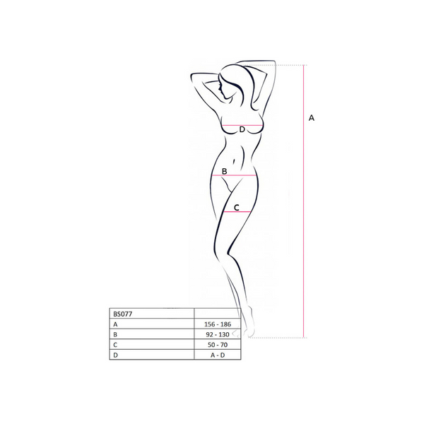 Bodystocking BS077 Red Passion
