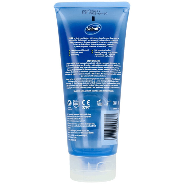 Інтимний Гель На Основі Води Pure 200Ml Unimil