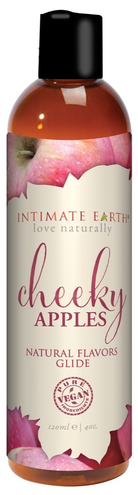 Intimate Earth Cheeky Apples Natural Flavors Glide jadalny lubrykant o smaku jabłka 120ml