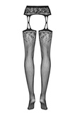 S206 Garter Stockings чорні S/M/L Obsessive