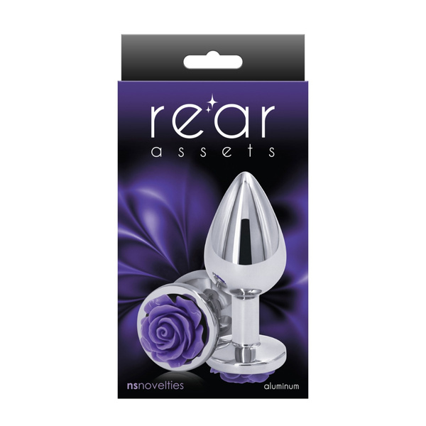 Korek Analny Rose Buttplug Medium Purple NS Novelties