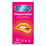 Prezerwatywy lateksowe z wypustkami i prążkami Durex Pleasuremax 12 szt.