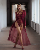 Promees Batty Burgundy body XS/S