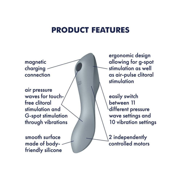 Vibrator Curvy Trinity 3 Blue Grey Satisfyer