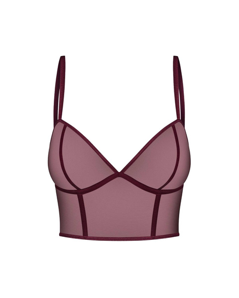 Напівкорсет Gwen бордового кольору S Promees