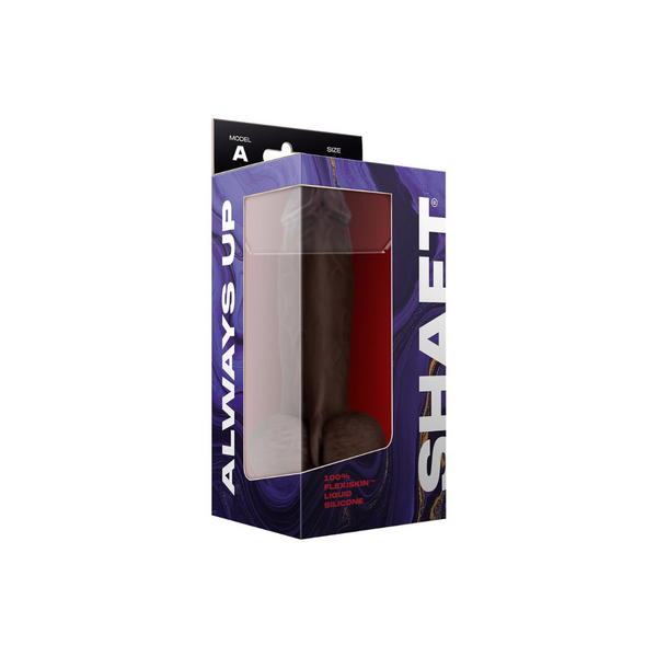 Dildo Shaft Model A 21,5 cm Dong with Balls Mahogany