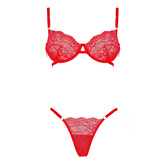 Alia Nelly Set Red Thong S