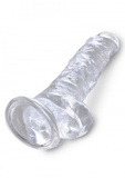 8 Inch Cock With Balls Transparant King Cock