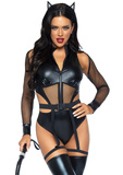 Kostium Kociaka Criminal Kitty Bodysuit M Leg Avenue