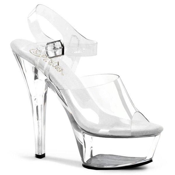 Platform Shoes Kiss-208 clear 6 (36) Pleaser