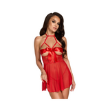 Noir Handmade KISS247 Sexy Kiss Babydoll Red L/XL