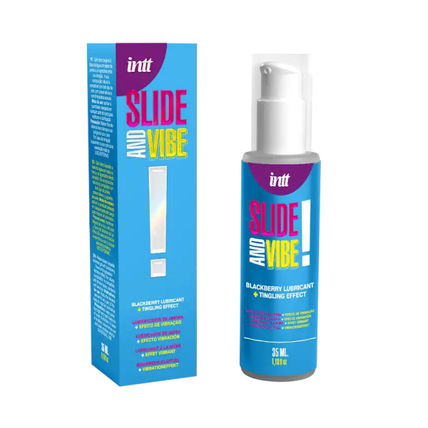 Водний лубрикант з ефектом вібрації Slide And Vibe! 35ml intt