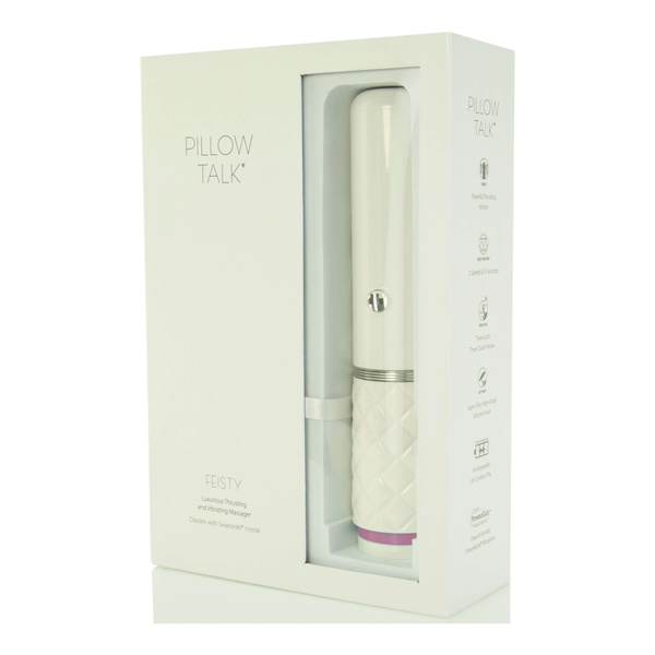Pillow Talk - Feisty Thrusting Vibrator Rose