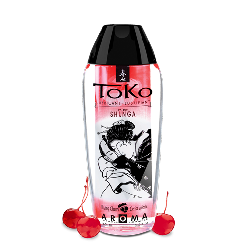 Їстівний лубрикант з вишневим смаком Toko Aroma Personal Lubricant Blazing Cherry 165Ml Shunga