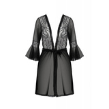 Пеньюар LEAFA PEIGNOIR чорний XXL/XXXL Passion