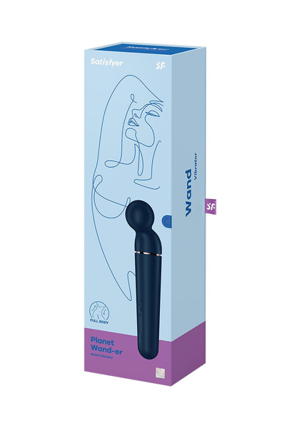 Вібратор-стрижень Planet Wand-er blue + rosegold Satisfyer
