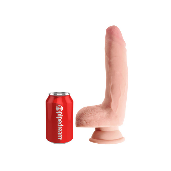 Dildo 23 cm King Cock Plus Triple Density Cock with Balls Light