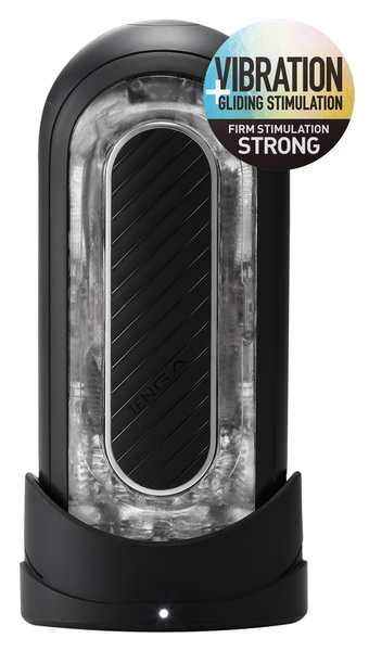 Flip Zero Electronic Vibration Black Tenga