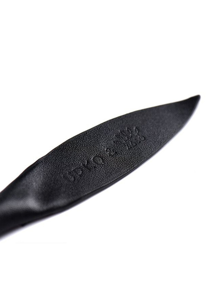 Гладка шкіряна плітка з головкою у формі троянди Zalo & Upko Leather Soft Whip UPKO