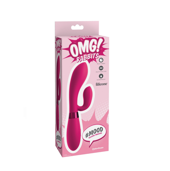 Wibrator króliczek Pipedream OMG! #Mood Silicone Vibrator Pink 