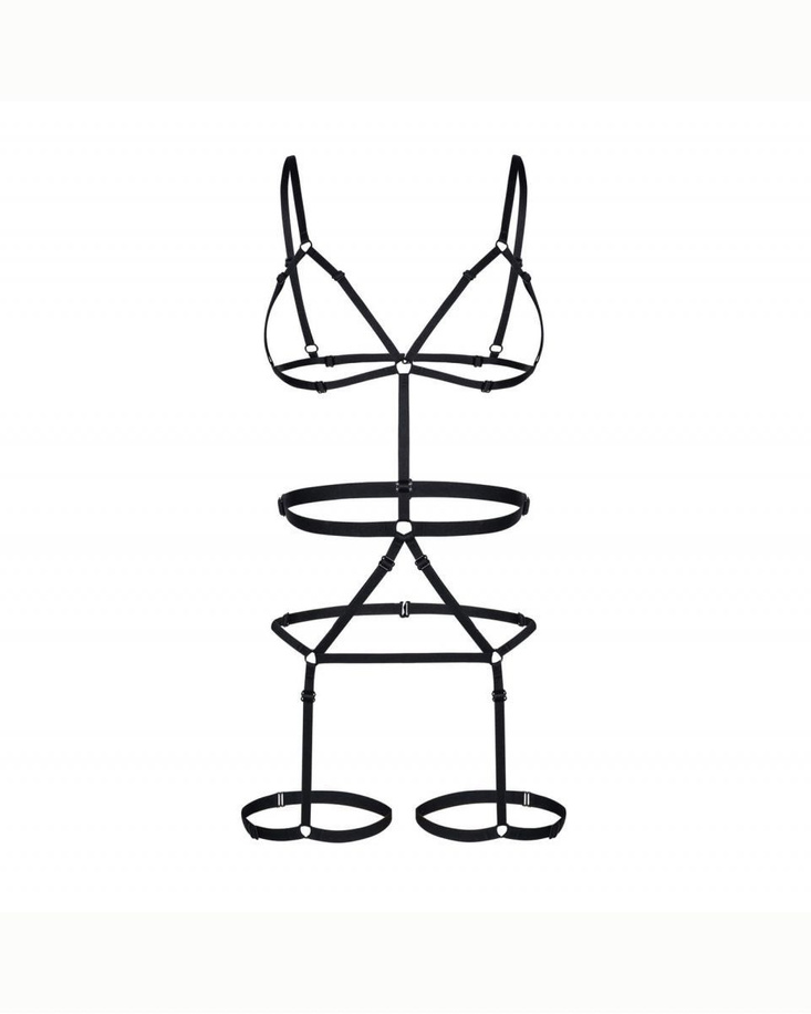 Vanessa black body harness