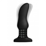 Wibrujący Korek Analny Model M Curved Rimmer Plug With Remote Rimmers