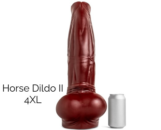 Dildo Horse II Blood Red Soft Vac 4XL Mr Hankeys 