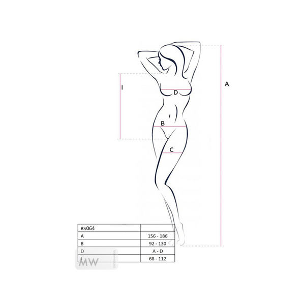 Bodystocking BS064 Black Passion