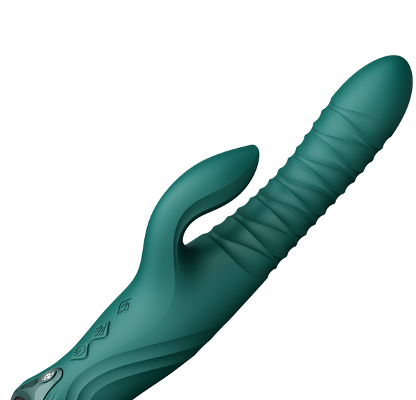 Вібратор кролик Mose 2 Turquoise Green Zalo