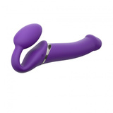 Podwójny wibrator dla par Strap-on-me Vibrating Strap-on L Purple