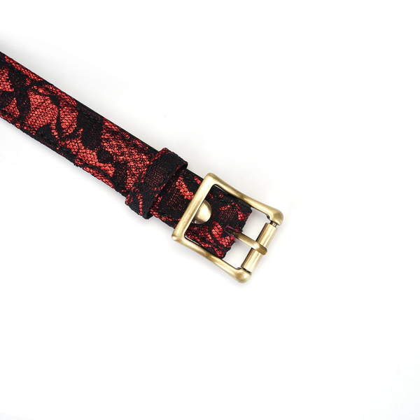 Obróżka Victorian Garden Lace And Pu Choker Liebe Seele