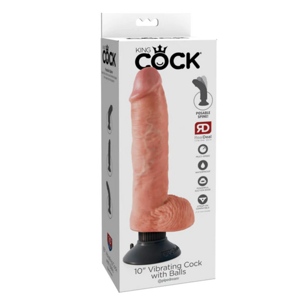 Dildo King Cock with Bals Pipedream 10 Light