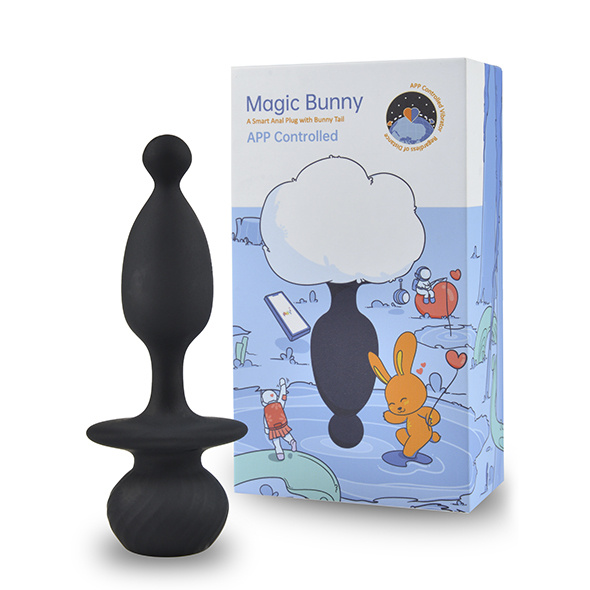 Sterowany apką wibrujący korek z króliczym ogonkiem Magic Motion Magic Bunny