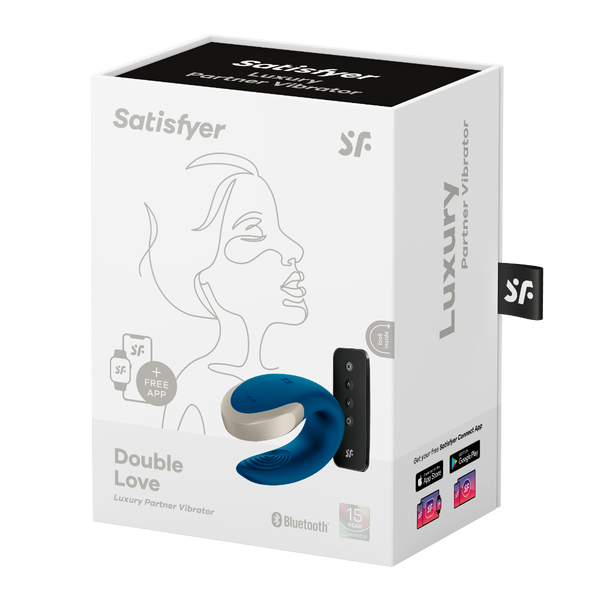 Wibrator dla par Double Love Blue Satisfyer